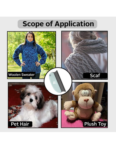 Removedor de Pelo de Mascota Justblanks - Doble Cara Reutilizable