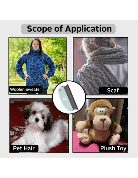 Removedor de Pelo de Mascota Justblanks - Doble Cara Reutilizable