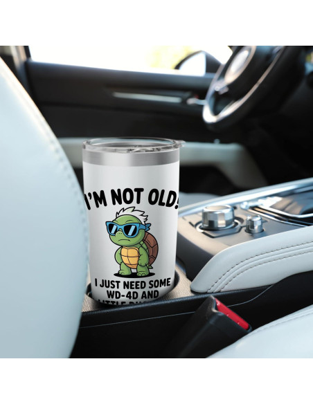 Taza Aislada de Acero Inoxidable 20 oz Blanca - Humor Retro Taza Aislada de Acero Inoxidable 20 oz Blanca - Humor Retro