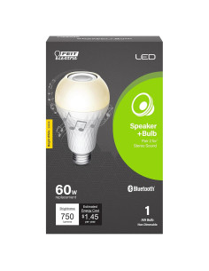 Bombilla LED A19 Feit Electric con Altavoz Bluetooth 12W 3000K