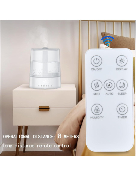Control Remoto Reemplazo Oumeite para Humidificador LEVOIT 10L