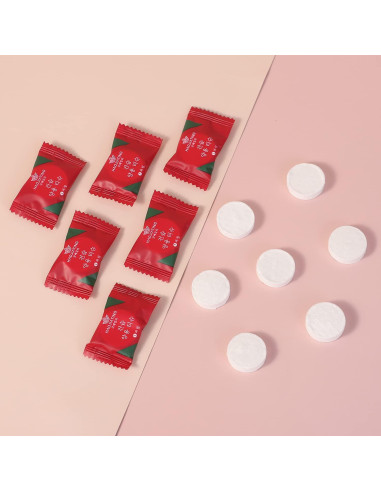 100 Toallas Comprimidas Desechables Herb Life 22x22 cm