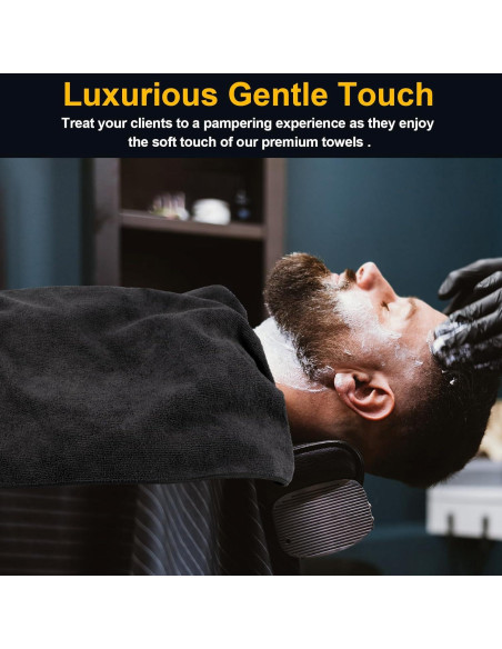 Paquete de 24 Toallas de Microfibra UNIMADE Negras 40x74 cm