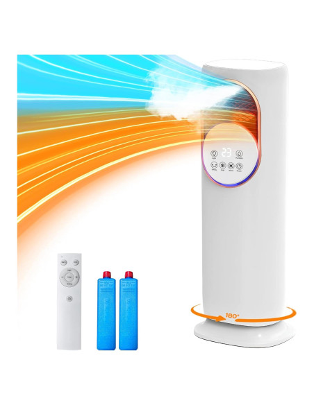 Combo Ventilador y Calefactor XWLAI HF-01 4 en 1 81 cm