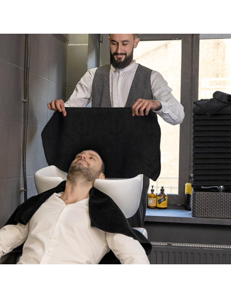 Paquete de 24 Toallas de Microfibra UNIMADE Negras 40x74 cm