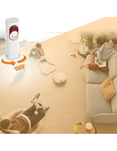 Combo Ventilador y Calefactor XWLAI HF-01 4 en 1 81 cm