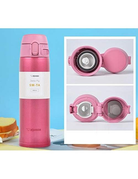 Taza de Acero Inoxidable Zojirushi SM-TA48PA 0.47L Rosa