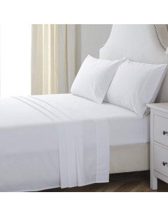 Juego de Sábanas Queen ELINEN 4 Piezas Algodón y Poliester 2
