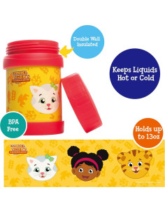 Tarro Térmico Aislado SCS Direct Daniel Tiger 368.5g Rojo 2