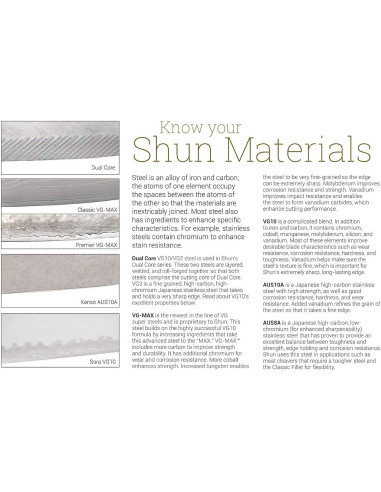 Conjunto de cuchillos Shun Classic 8 piezas para estudiantes