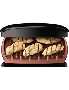 Parrilla Panini George Foreman GR2080BCB 5 Porciones 1500W 2
