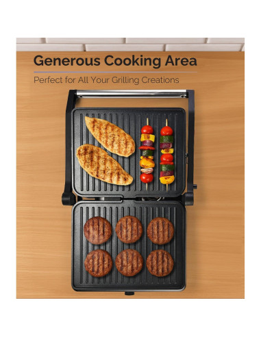 Prensa Panini MOI MPM4SLSSGM Acero Inoxidable 28x23cm