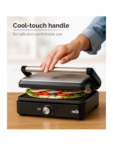 Prensa Panini MOI MPM4SLSSGM Acero Inoxidable 28x23cm