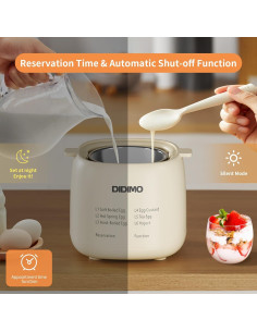 Cocedor de Huevos Eléctrico DiDimo 6 en 1 con Temporizador 2