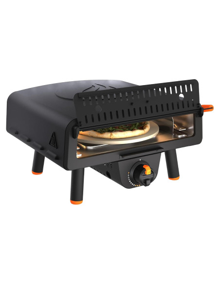 Horno de Pizza de Mesa Blackstone 2379, 33 cm, Negro Mate