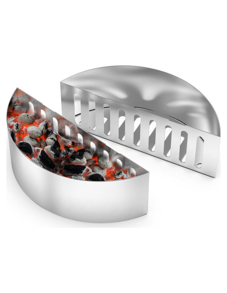 Juego de 2 Soportes de Canasta de Carbón Skyflame 22" y 26"