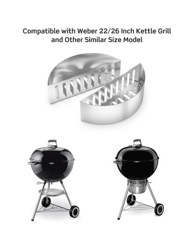 Juego de 2 Soportes de Canasta de Carbón Skyflame 22" y 26"