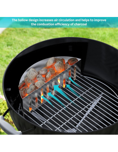 Juego de 2 Soportes de Canasta de Carbón Skyflame 22" y 26"