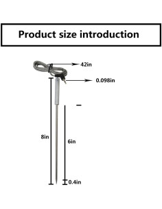 Sonda de Reemplazo Thermopro 2.5mm 106.68cm para Termómetros 2