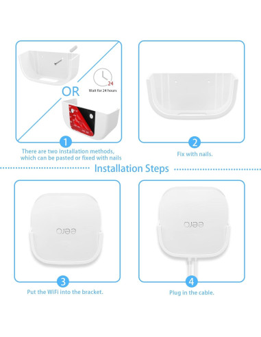 Soporte de pared OkeMeeo para eero Pro 6E - 2 paquetes