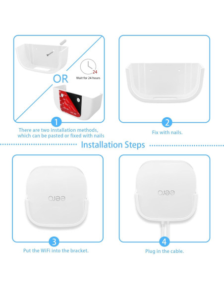 Soporte de pared OkeMeeo para eero Pro 6E - 2 paquetes