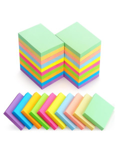 Notas Adhesivas Lobo Oriental 30 Bloc 60 Hojas 10 Colores