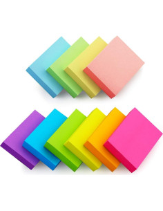 Notas Adhesivas Lobo Oriental 30 Bloc 60 Hojas 10 Colores 2