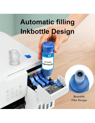 Botellas de Recarga de Tinta Gilimedia 522 para Epson 70ml