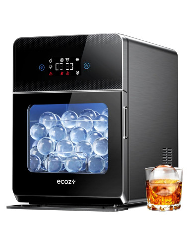 Fabricante de Hielo Esférico ecozy IM-BM401A 9.98 kg Negro Mate