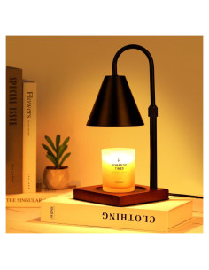 Lámpara Calentadora de Velas Funistree Negra con Temporizador