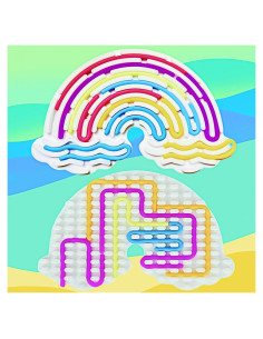 Tablero de Actividad Sensorial XsXiXi para Niños - Antiestrés, 12 Cuerdas