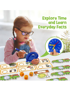 Reloj de Aprendizaje Edulok para Niños - Enseña a Decir la Hora 2