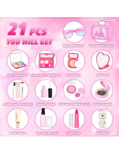 Set de Maquillaje de Juguete INNOCHEER para Niñas 3-5 Años