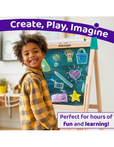 Caballete de Arte Blue Squid Verde Ajustable +100 Accesorios