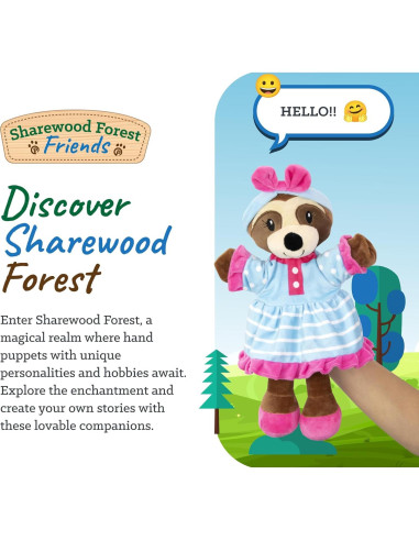 Títere de Mano Unicornio Piper - Peluche Educativo 35.56 cm