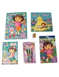 Conjunto de Regalo de Actividades Dora la Exploradora - 6 Artículos