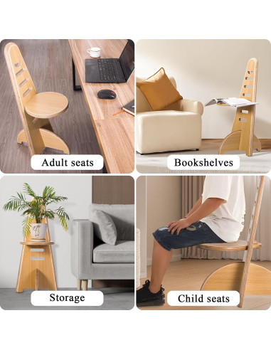 Silla de Acento Ajustable CottonColors Roble 90.72 kg