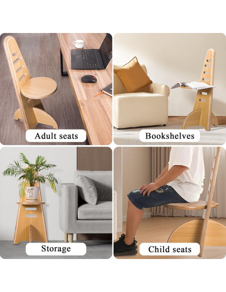 Silla de Acento Ajustable CottonColors Roble 90.72 kg