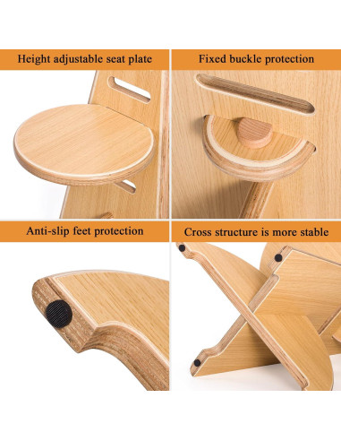 Silla de Acento Ajustable CottonColors Roble 90.72 kg