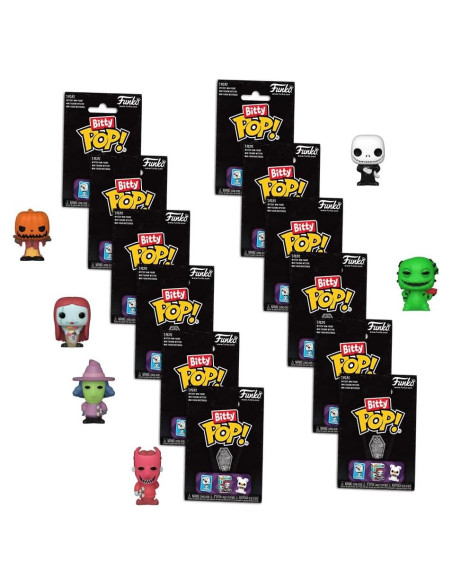 Funko Bitty Pop! 12 Piezas El extraño mundo de Jack Coleccionables