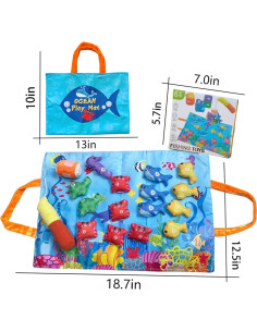 Juguetes Montessori de Pesca y Clasificación 22 Piezas - ynapmoc 2