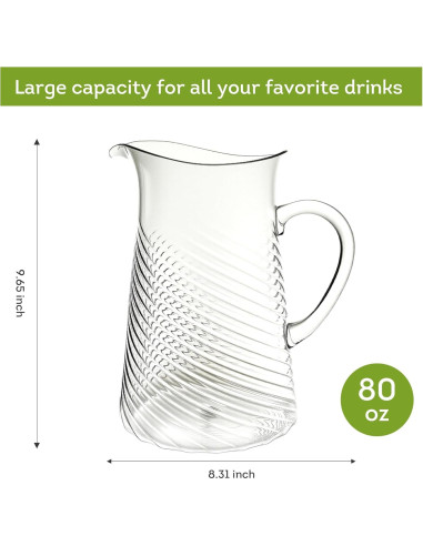 Jarra Acrílica Irrompible Lily's Home 2.5QT con Pico