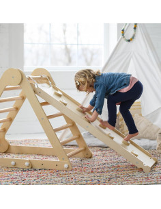 Tobogán de Madera Little Partners 2-en-1 para Niños 3-8 Años 2