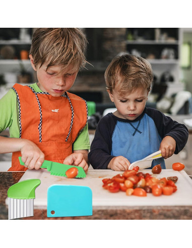 Set de cuchillos de cocina para niños KOLODOGO 10 piezas