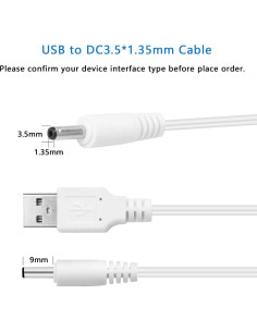 Cable de Carga USB Reemplazo Foreo Luna e ISSA 100cm 2