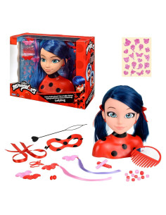 Cabeza de Peinar Marinette 21 cm Bandai Deluxe + 30 Accesorios