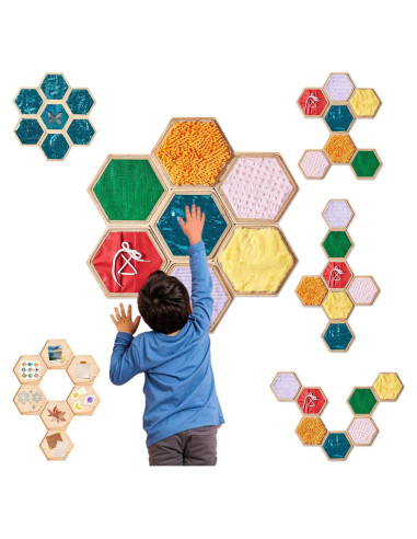 Panel Sensorial para Niños MOOZHEALTH 13 Pcs Texturas