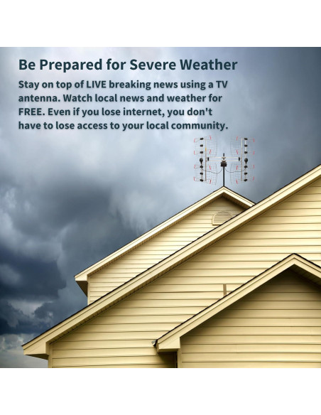 Antena HDTV Exterior Antenas Direct DB8e 70 Millas 4K 8K