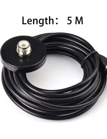 Antena Banda Dual TengKo HH-N2RS 400-470MHz VHF UHF con Base Magnética