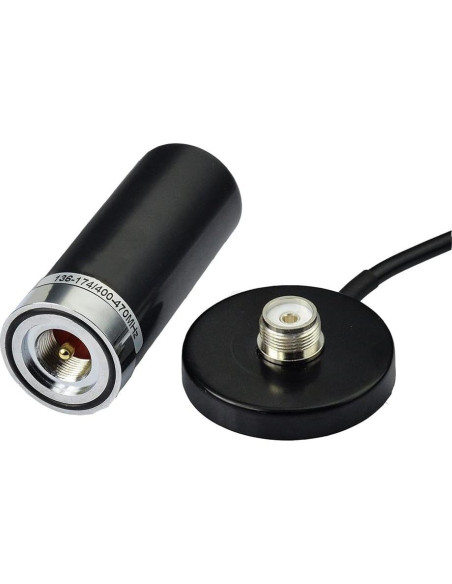 Antena Banda Dual TengKo HH-N2RS 400-470MHz VHF UHF con Base Magnética